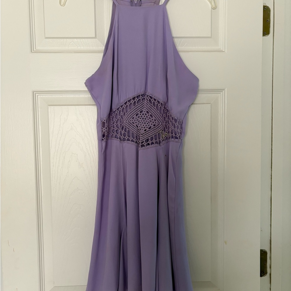 Charlotte Russe Lavender Crochet Dress